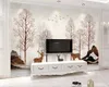 Beibehang 3D Photo Fond d'écran Marbré Forêt Forêt Murale Chambre à coucher Salon Salon Canapé TV Fond d'écran personnalisé 3D Fond d'écran Mural