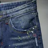 2020 fashion Casual Jeans mens Straight stretch Dot Craft Little feet skinny jens men Scratched blue Hole denim tide brand pants