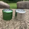 Billigaste flygplan Aluminium Rökning Herb Grinder 50mm 4 -stycken Clear Top Grinder Metal Tobacco Herb Svarare med Spice Catcher Smok2063982