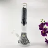 14 pollici Black Bong Narghilè Arm Tree Perc Pipa ad acqua in vetro Fumo con ciotola da 18 mm Shisha