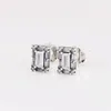 ALE 925 Sterling Silver Sparkling Square Halo Stud Earrings Women039S Luxury Fashion Jewelry Designer CZ Diamond Earings With C5805056
