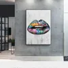 Modern Abstract Sexy Lips Oil Painting Graffiti Wall Art Canvas Posters Prints Wall Pictures for Living Room Bedroom Home Decorati4899419