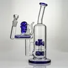 3-дюймовый Blue Glass Skull Ash Catcher 14мм 18мм шарнир для Bong Курительные принадлежности Dab Rigs Ashcatcher