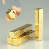 Neueste Gas Butan Bullion Form Gold Ziegel Feuerzeug Lange bar Flamme Metall Zigarette Zigarre Feuerzeuge Für Rauchen Küche Werkzeuge Zubehör