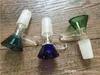 Glass oil burner Funnel Bowl for Glass Bong Bowl Pipes Thick slides bong smoking piece wholesalers oil rigs pieces 14mm 18mm male glass bowl