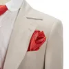 新しいスカイブルーの男性スーツ3個調整メーカーメイドのスーツの衣装のクオリティ最新デザインカジュアル新郎ペンプロムスーツTraje de Tres Piezas Para Hombres