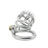 Men039s SM Chastity Lock Stainless Steel Chastity Cage Convenient Urination Metal Chastity Lock Exciting Sex Toys7149080