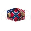 Konföderierten-Flagge Gesichtsmaske, staubdicht, US Battle Southern Flag Mundmasken, Bürgerkriegsflagge, waschbar, wiederverwendbar, Baumwoll-Gesichtsmasken CYZ2578