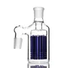 Acessórios para fumar 8 braços Árvore Catcher Catcher 90 45 graus para Bongs Vidro de água Bubbler Tenha azul e verde