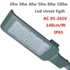 LED Street Lights 20W 30W 40W 50W 80W 100W LED Street Lamp SMD 3030chip 140LM ​​/ W Ultra-Tunna LED Street Light