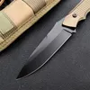 Butterfly 140BK Survival Tactical Straight Knife 154CM Black Blade Full Tang Manico in lega di alluminio con fodero in nylon