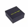 Anpassad Utskrift Presentförpackning Souvenir Förpackning Box Kartong Lock och Base Box för Apparel Clothings Svart