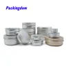 50pcs 5g 10g 15g 20g 30g 50g 80g 100g 200g Pot en aluminium Pot de baume à lèvres Conteneur vide Pots de bougie Conteneurs en métal Pot de crème Boîte CX200729