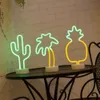 Mode LED Neon Zeichen Licht Urlaub Weihnachten Party Romantische Hochzeit Dekoration Kinderzimmer Home Decor Flamingo Mond Einhorn Herz