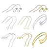 Epacket DHL متنوعة عالمية من النحاس النقي النقي الذي يحتفظ بالألوان الكهربية الخطاف Hypoallergenic Ear Hooks GSEG09 ملحقات المجوهرات E250y