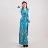 Tibetan Gown Long Robe女性ネパールミャンマーホリデーアパレル女性オリジナルの民族服チベットコスチュームエレガントな女性シルクドレス