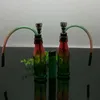 Gekleurde colafles en glazen waterfles IN VOORRAAD glazen pijp bubbler rookpijp water Glazen waterpijp gratis verzending