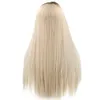 Naturlig Ser Lace Micro Braid Wig African Flätade peruk Långa Parykar 18inch Rak med Marley Syntetisk Lace Frontal Wig Low Prome Factory