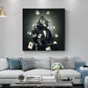 Smoking Monkey Canvas Paintings on The Wall Cool Animals Ape Playing Cards Posters and Prints Wall Pictures for Home Decoration5674829