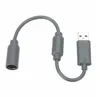 25cm USB Breakaway Cable Adapter Cord ersättning för Xbox 360 Wired Spel Controller Tillbehör Anslutningsomvandlare Grå