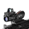 Trijicon ACOG 4X32 Gerçek Fiber Optik Red Dot Işıklı Chevron Cam Etched Reticle Taktik Optik Kapsam Avcılık Optik Sight