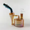 Classic Mini Bong 5.9Im Glass Water Bongs Brown Recycler Oil Burner Dab Rig för rökningstillbehör