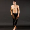 Wang Jiang Mens Long Underwear Spandex Long Johns Men Legging Mesh Transparent See Through Lounging Thermal Pants Tights Thermo Ml8935808