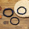 Pulsera de Buda de ojo de tigre azul, cuentas redondas de piedra natural, cuerda elástica, pulseras de Buda para hombres y mujeres, alta calidad, 6mm, 8mm, 10mm, cuentas Jewe