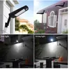 900lm Led Solar Light Outdoor Waterproof Lighting For Garden Wall 48 leds Four Modes Rotable Pole Solar Lamp Newest