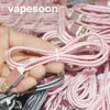 High Speed USB Cable Type C TO C Charging Adapter Data Sync Metal Charging Phone Adapter 1M Length Pink Gray Color ePacket Free