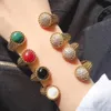 New design Top quality love opened punk charm bracelet with nature stone of women jewelry PS53954533819