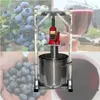 Högkvalitativ 12l Kapacitet Fruktjuice Kallpress Juicer Machine Rostfritt stål medManual Grape Massa Juicer Machine Kommersiell