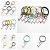 Fashion keychain Bracelet Acrylic Non-Contact Door Opener Touch Key Hook Door Handle Key Elevator Tool Party Favor Supplies RRA3351