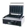 Commercial 6 Grids Crispy Hot Dog Food Processing Equipment Waffle Maker Machine Electric Muffin Making Machine