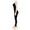 Combinaisons pour femmes barboteuses Sexy évider dos ouvert Bandage combinaison femmes Catsuit sans manches Push Up Fitness entraînement barboteuse salopette