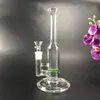 Green/Blue Honeycomb Perc recycler dab rigs 9inch glass water bongs for smoking accessories chicha shisha