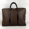 M41478 Documents voyage Bag Hommes Femmes sacs à main pour ordinateur portable business designer de luxe Mallettes tricotées à la main Sac à main en cuir PU Document Bag sacs d'ordinateur