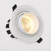 12 SZTUK HOT Ściemniane Wpuszczane LED Downlights Czarny / Biały Powłoki 5/10 / 15 / 20W LED COB Sufitowe światła LED Lampy tło Oświetlenie wewnętrzne.