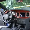Красное углеродное волокно консоль панели панели панели для панели для панели для Dodge Charger Interior Accessories227r