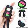 100pcs New Digit Digital Tally Counter Pack Electronic Hand Hold Clicker manuale One Button Two Button Strap