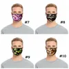 Camouflage Face Maska Dzieci Bawełniany Respirator Anti Dust Mouth Muffle Washable Dorosłych Dorosłych Maski Camo CCA12348 120 sztuk