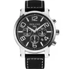 cwp Large dial leather strap quartz men watches Fashion vintage watch waterproof multifunction man of the brands Holuns