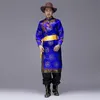 Trajes Tradicionais da Mongólia para Homens Grassland National Equitação Palco Performance Roupa Étnica Ásia Adulto W248K