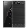 Custodia antiurto in fibra di carbonio Custodia protettiva in morbido silicone TPU Slim Fit per SONY Xperia XZ1 Compact XZ2 XZ3 Premium XA1 PLUS ULTRA