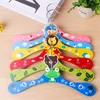 Freeshipping! wood Wooden children cartoon animal clothes hangers/Clothes tree/coat hanger, cute clothes rack LX2406