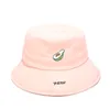 Avocado Fisherman Hat Female Korean Cute Cartoon Caps Japanese Art Bucket Hat Caps300E