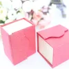 New Design Wholesale 24pc/lot 5*4.5*3.5cm Paper Earring Packaging Box For Wedding Magnet Ring Gift Box