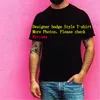 Herren-T-Shirts, atmungsaktives Sommer-Shirt, modisches Herren- und Damen-Kurzarm-Top, T-Shirts, Abzeichen-Hemden, Herrenkleidung, Größe M-2XL, hohe Qualität