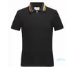 Fashion-Summer Italy Tee T-shirt Designer Polo Shirts High Street Broderi Garter Snakes Little Bee Printing Clothing Mens Polo Shirt