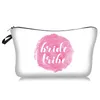 MPB007 Stampa 3D fai-da-te Borse cosmetiche da viaggio Custodia per trucco Custodia da donna Organizer da toilette Cerniera Borsa portamonete per cartoni animati Team Bride stampata